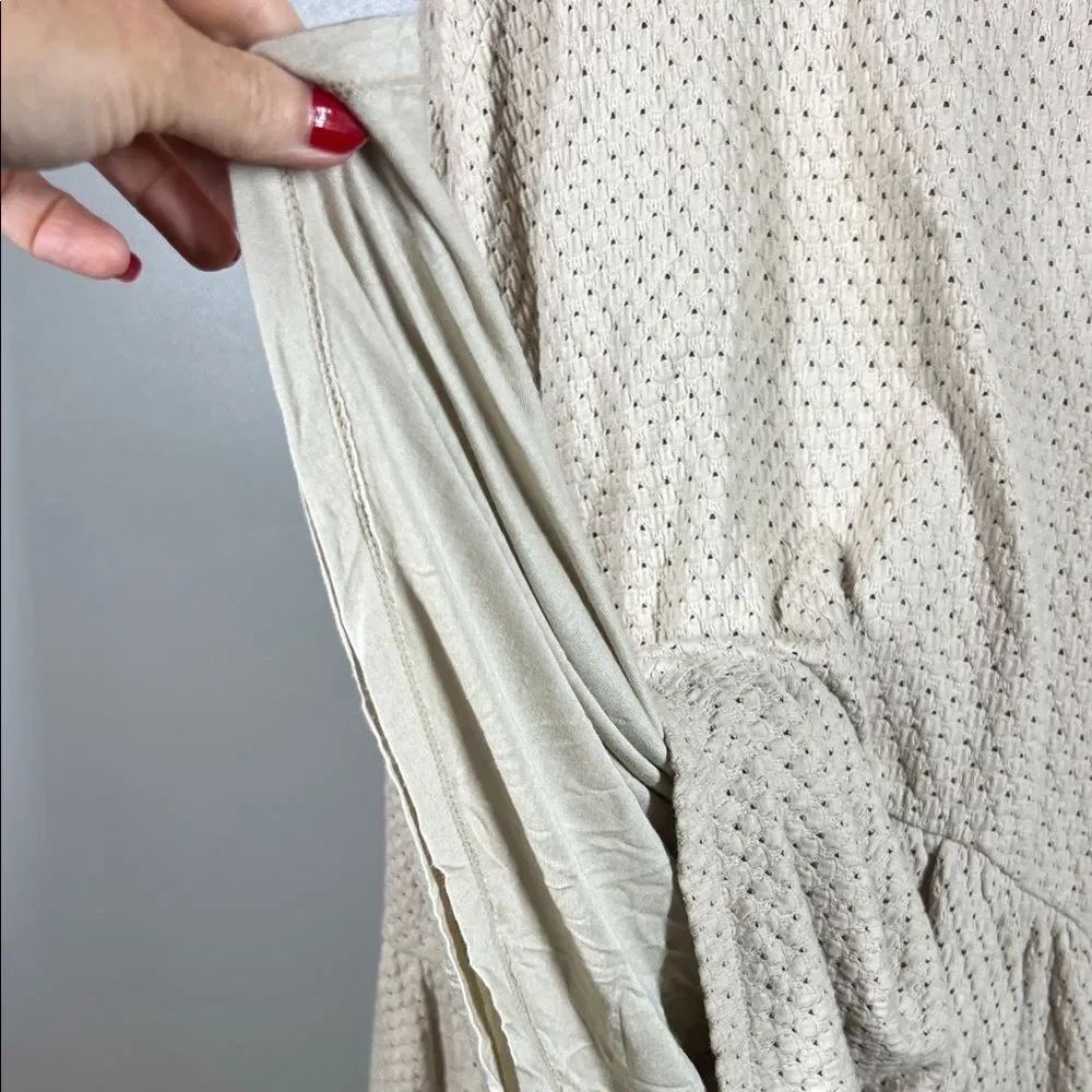Free People Cream Sleeveless Dress